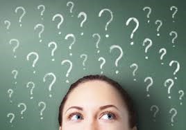 woman with question marks