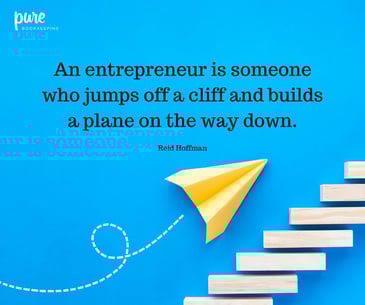 an entrepreneur quote from Reid Hoffman